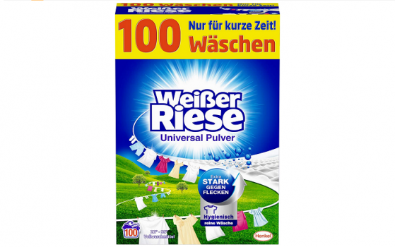 Weißer Riese Pulver Waschmittel 100 Waschladungen