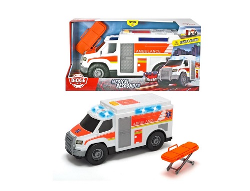 Dickie Toys Großfahrzeuge Bundle – Polizeiauto und Krankenwagen