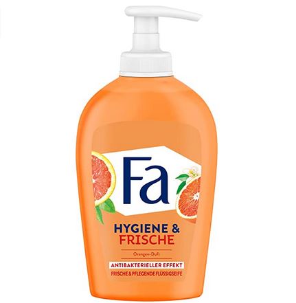 FA Hygiene & Frische Flüssigseife mit dem erfrischenden Duft von Orange, antibakterieller Effekt –