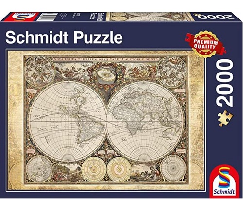Schmidt Spiele 58178 – Historiche Weltkarte, 2000 Teile Puzzle