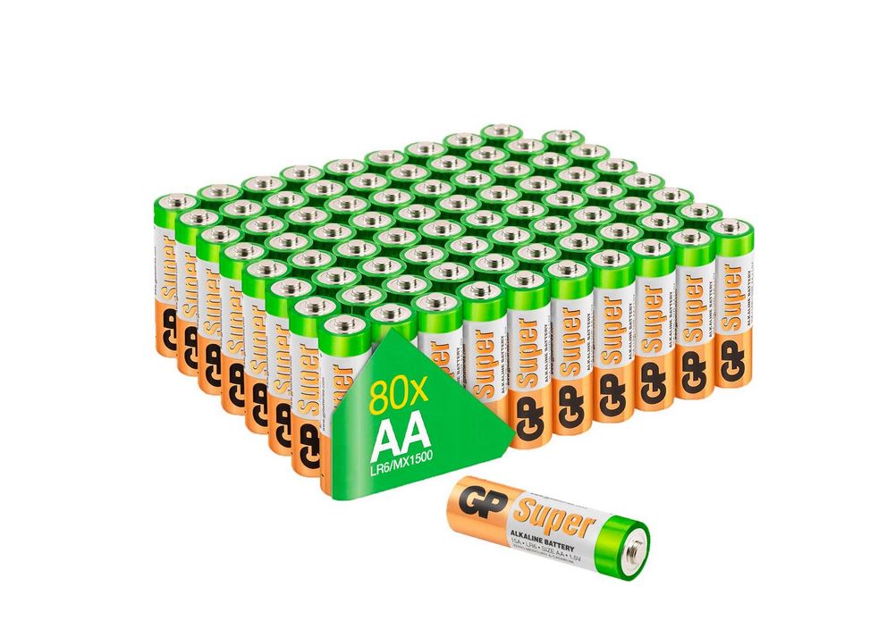 80 Stück GP AA Alkaline Batterie – 7,80€(statt 20,99€)