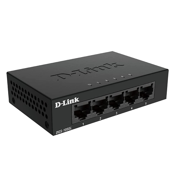 D-Link DGS-105GL 5-Port Unmanaged Gigabit Switch (Metallgehäuse) 10,99€ – statt 14,83€