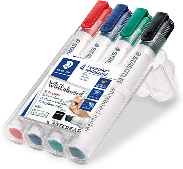 STAEDTLER Whiteboard-Marker 4x – 3,01€ (statt 5,55€)