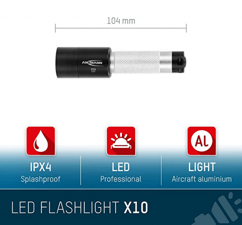 ANSMANN LED Taschenlampe Eigenschaften