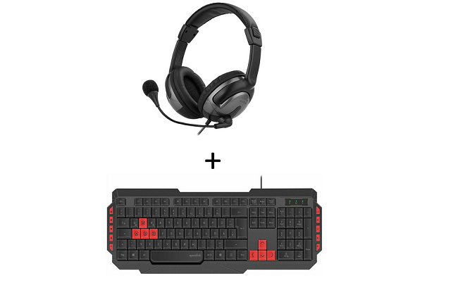 Schnäppchen! PC Headset + Tastatur USB Gaming Kopfhörer – 14,99€ (statt 26,97€)