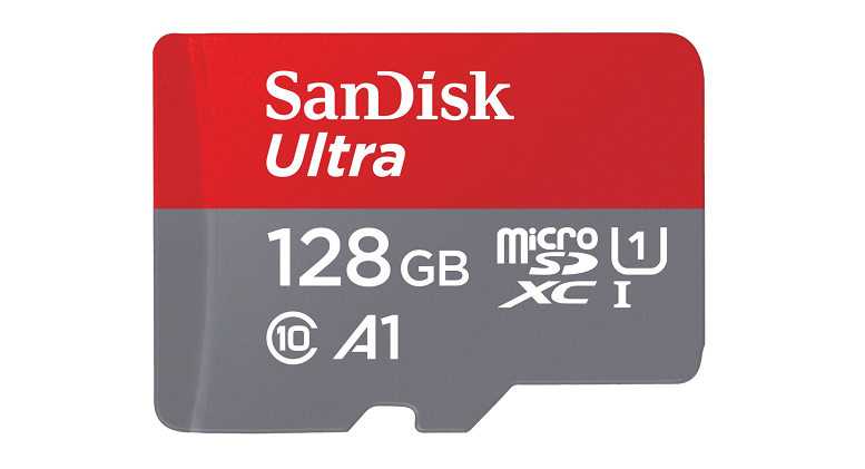 Sandisk microSDXC Ultra A1 128GB Speicherkarte + Adapter