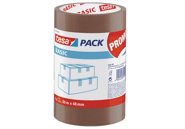 tesa Basic Pack Verpackungsklebeband, 3 Stück – 3,74€ (statt 8,63€)