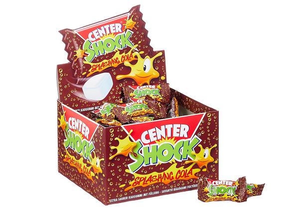 Center Shock Splashing Cola 1 Box mit 400 g Kaugummis Cola-Geschmack extra-sauer