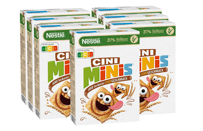 7x Nestlé Cini Minis, Cerealien mit Zimtgeschmack – 15,54€ Prime