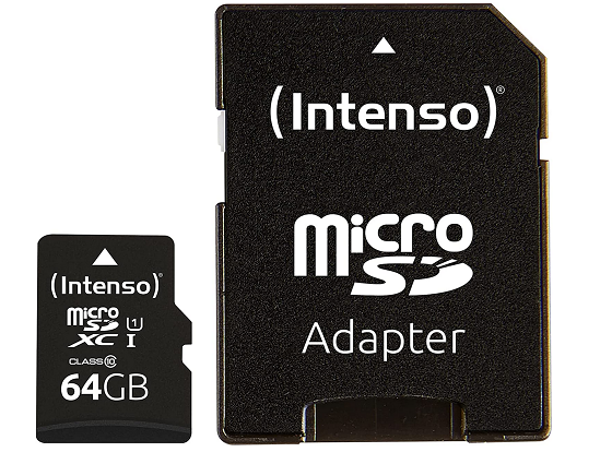 Intenso Premium microSDXC 64GB Class 10 – 5,85€ statt 9,94€