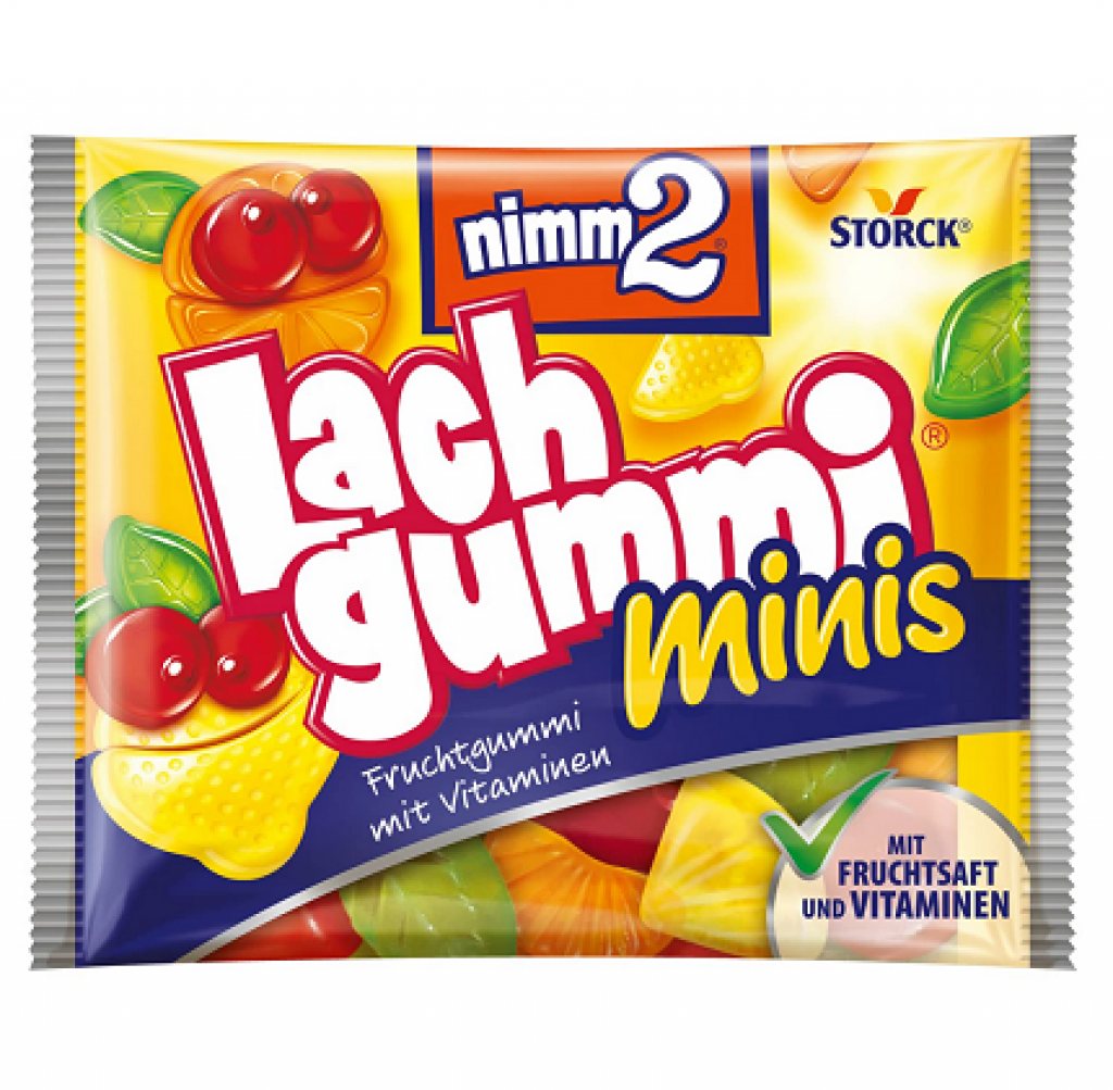 Nimm2 Lachgummi Minis Runddose, 70 Packs