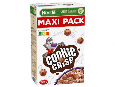 Nestlé Cookie Crisp Cerealien mit Vollkorn in Keksform Maxi Vorratspackung 625g