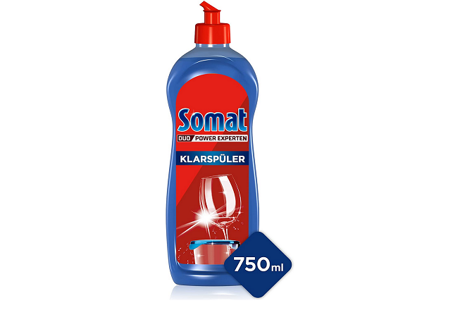 Somat Klarspüler 750 ml Spülmittel-Zusatz mit Extra-Trocken Effekt Klarspüler für Geschirrspüler